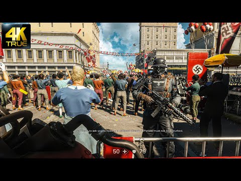 Life Post Nazi Invasion , Roswell 1961｜Wolfenstein 2 The New Colossus｜4K