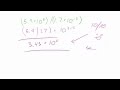 Division in Scientific Notation
