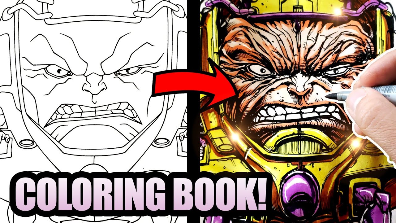 Official marvel artist inks and colors a children's coloring book!