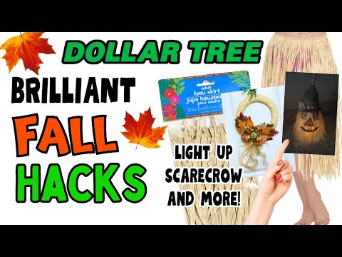 😍 IMPRESSIVE DOLLAR TREE DIY CRAFTS USING HULA SKIRTS | HALLOWEEN DIY