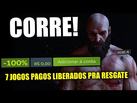 CORRE! 7 Jogos CAROS de GRAÇA + God of War Ragnarok pra PC em Menor Preço Histórico!