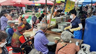 장날 하루 1000 그릇 엄청난 시장 국수?! 진정한 어르신들의 성지 Korean street food