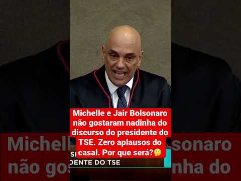 Michelle Bolsonaro não aplaude discurso de Alexandre de Moraes