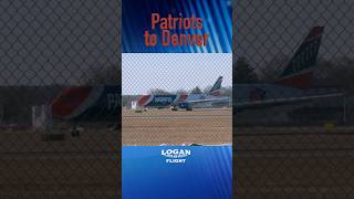New England Patriots Boarding Team Plane at TF Green Airport Headed to AFC Championship in Denver