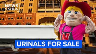 YouTube video thumbnail: Nebraska Stadium's Used Urinal Troughs Going for $3,000 Apiece