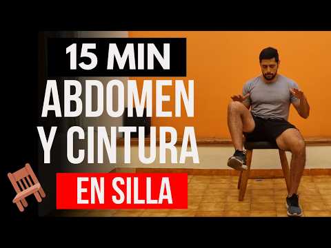 ejercicios en silla para reducir abdomen y cintura 🔥 abdominales sentada / sentado INTENSO