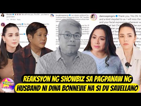 Reaksyon ng Showbiz sa Pagpanaw ng Husband ni Dina Bonnevie na si DV Savellano