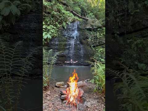 Doğada Serin bir Şelalede Duş Almak 💦🏕️ / showering in a cool waterfall in nature