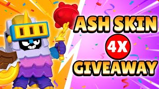 4x ASH SKIN🔥 GIVEAWAY🎁 Brawlstars | Boss Gaming #brawlstars #GiftedBySupercell