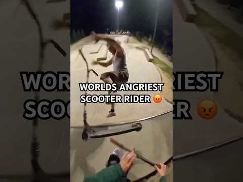 Worlds angriest scooter rider! ๐ก๐ด Roman Dellapena #shorts #maddgear #shortvideo #sports #skate