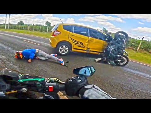 10 MINUTES OF CRAZY, UNEXPECTED and SCARY Motorcycle Moments 2024 - Ep.601