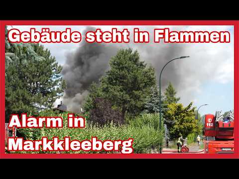 ❌️Gebäudebrand in Markkleeberg🔥STARKE RAUCHENTWICKLUNG🚒🚑🚓Großeinsatz über Stunden🆘️