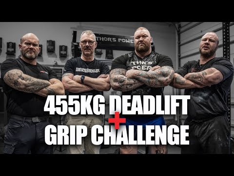 455KG ELEPHANT BAR DEADLIFT & GRIP CHALLENGE