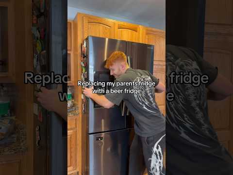 Replacing My Parents Fridge With A Beer Fridge