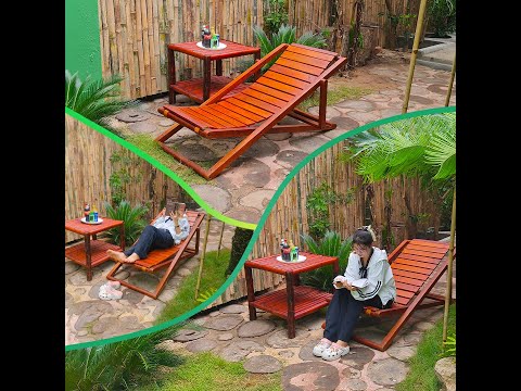 Make Awesome Set of Relaxing Swing Chair and Table for Your Garden