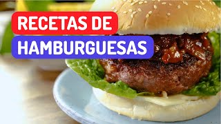 Recetas de deliciosas HAMBURGUESAS