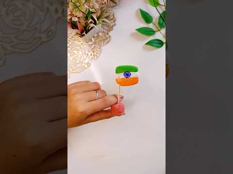 Clay art ideas easy🇮🇳hand craft for kids🇮🇳#shots#short#handcraft#clayart#flag#indianart#t rending#yt