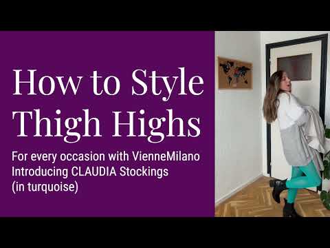 How to Wear Thigh Highs for every Occasion with VienneMilano: CLAUDIA Matte Stockings