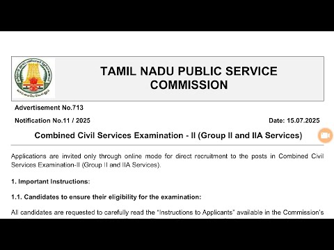 TNPSC GROUP 2 2A NOTIFICATION OUT 💥