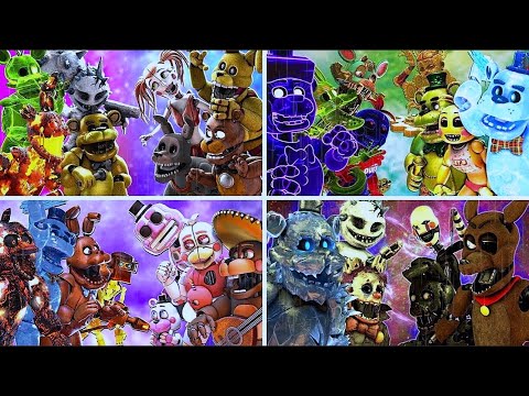 FNaF: Top 5 BEST FNAF AR VS FIGHT Animations