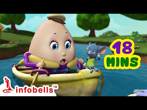 Row row row your boat | Baby Rhymes & Baby Songs | Infobells #nurseryrhymes #babysongs #babyrhymes