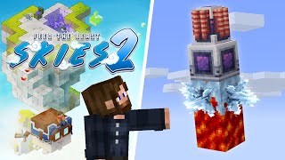 FTB Skies 2 EP6 Building a Crystal Growth Empire with Certus Quartz & Steel
