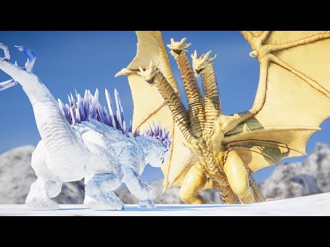 How Shimo Really FROZE King Ghidorah! - Monsterverse mods in Jurassic World Evolution