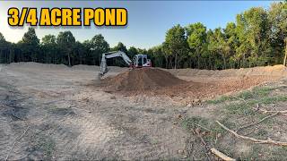 Starting a 3/4 Acre Pond | Digging Begins