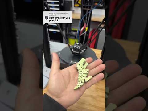 The SMALLEST 3D Printed Flexi-Rexi?! #3dprinting