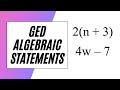 Understanding Algebraic Expressions and Equations