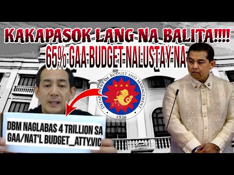 BAGONG PASABOG !!!ATTY.VIC MAY BAGONG  ISINIWALAT|  DBM 65% NG GAA UBOS NA??| GRABE NAKAKABAHALA TO😱