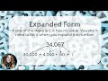 Exploring Number Forms: Standard, Expanded, and Word