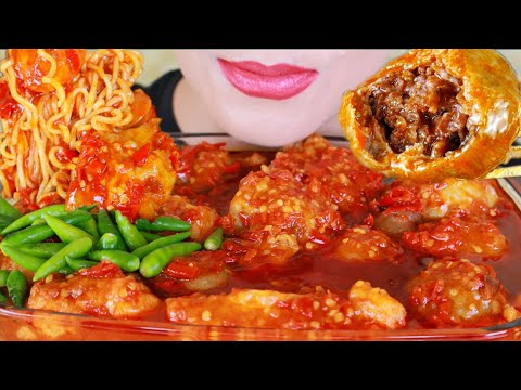 ASMR SEBLAK BAKSO TERPEDAS TOPPING BERLIMPAH| ASMR MUKBANG INDONESIA