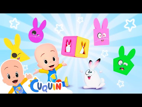 Learn Shapes ando Colors with Bunnies and more Cleo and Cuquin lessons