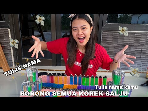 UNBOXING KOREK SALJU, TULIS NAMA KALIAN DI KOMENTAR!!