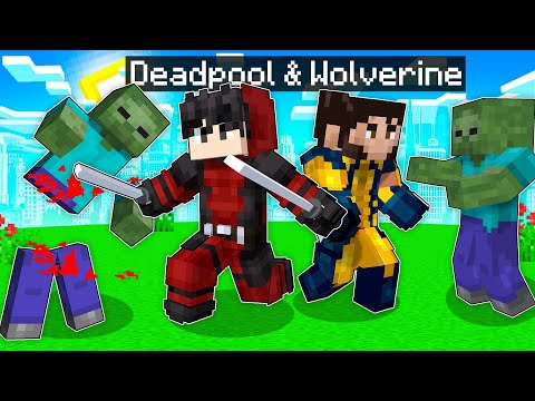 We've Became DEADPOOL and WOLVERINE in Minecraft! (tagalog)