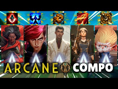 ¡Todos los Campeones en League of Legends de Arcane! 🔥 La Compo OP de ARCANE