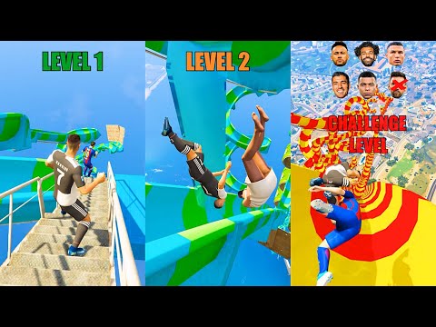 Ronaldo Water Slide Level 1, Level 2 & CHALLENGE Level