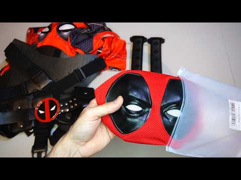 Unboxing Deadpool Costume (Suit, Holsters, Swords, Mask)