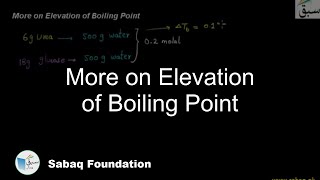 More on Elevation of Boiling Point