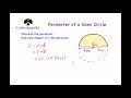 Perimeter and Circumference of Semicircles
