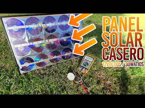 Cómo hacer un Panel Solar Casero con Discos CD de Silicio Reciclados