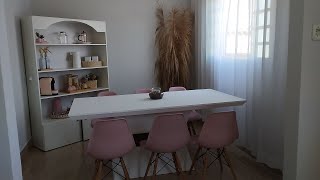 FAÇA VOCÊ MESMO! PINTEI MINHA MESA E AMEI O RESULTADO!🩷