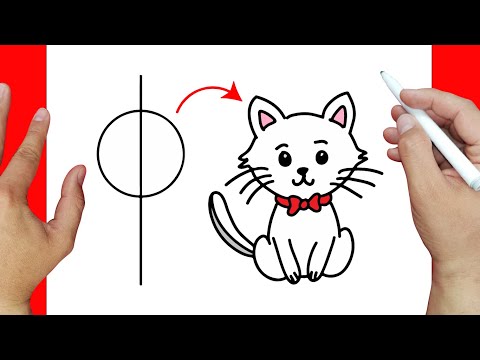 Truco para dibujar un Gatito | Dibujos fáciles