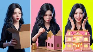 Building a Secret Cardboard Mansion from Scratch Today ✨🏠