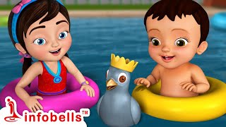 Noton Noton paira gulo | নোটন নোটন-Playing in Swimming Pool | Bengali Rhymes & Cartoons | Infobells