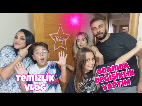 ODAMDA YENİLİK YAPTIM !! ODAMI DEĞİŞTİRDİK !! RÜYA SEDALI TEMİZLİK VLOG !!