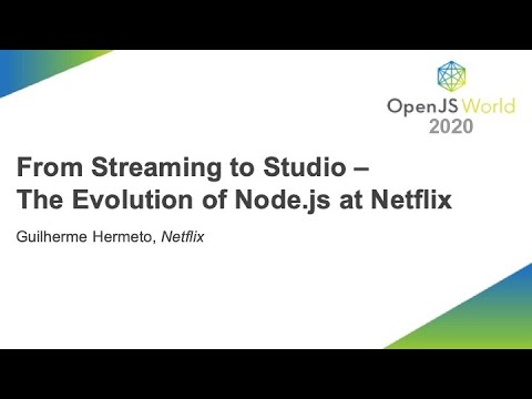 From Streaming to Studio--The Evolution of Node.js at Netflix