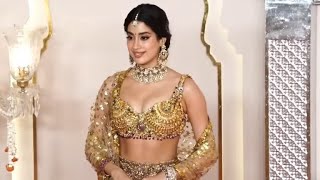 Janhavi Kapoor Arrives At Anant Radhika Wedding #ambani