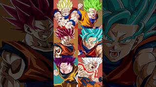 Goku Todas las formas #dragonball #goku #dbz #anime #vegeta #dragonballsuper #gokublack #gohan #dbs